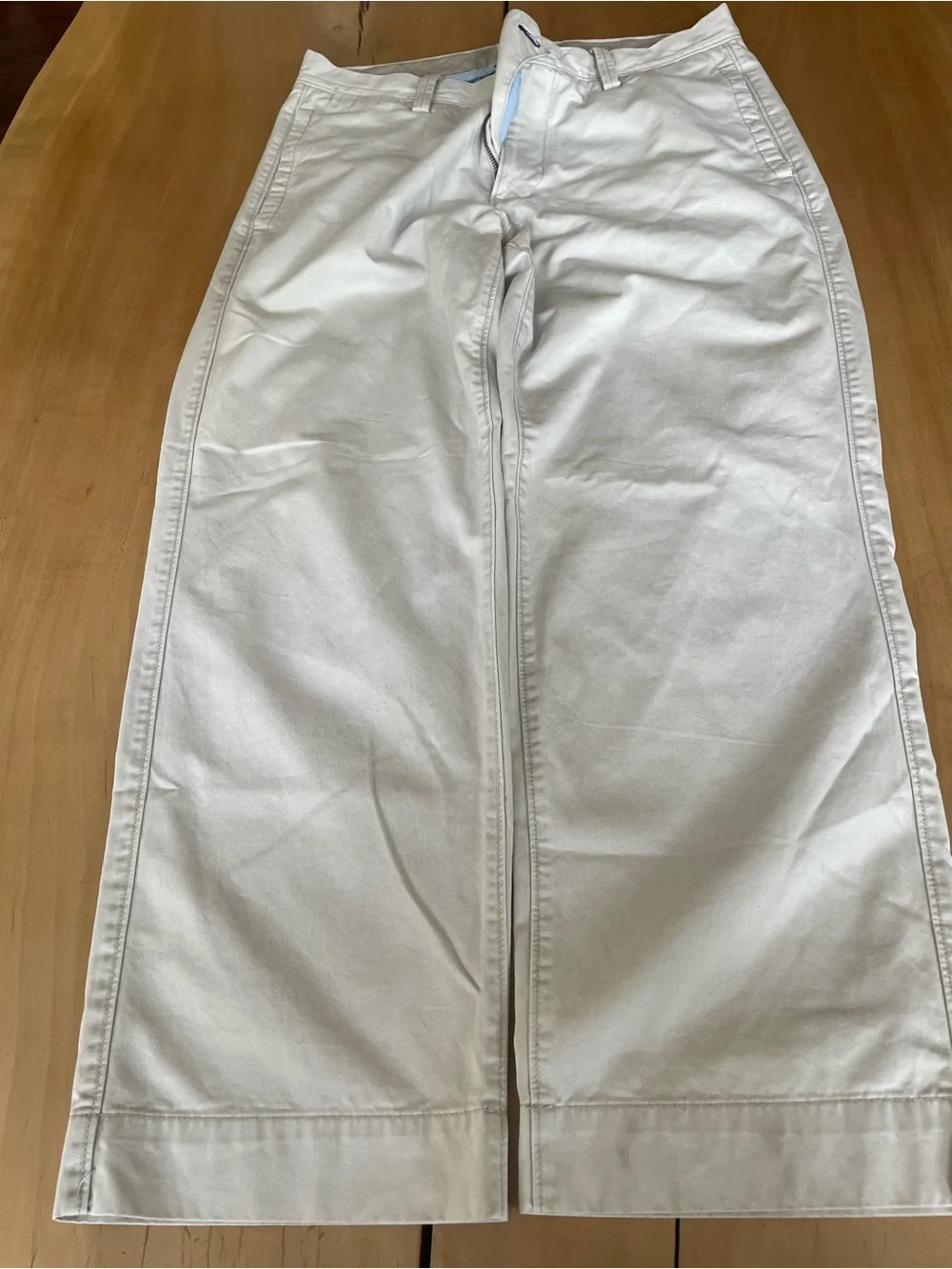 GAP Men's Cream Straight-Leg Chinos